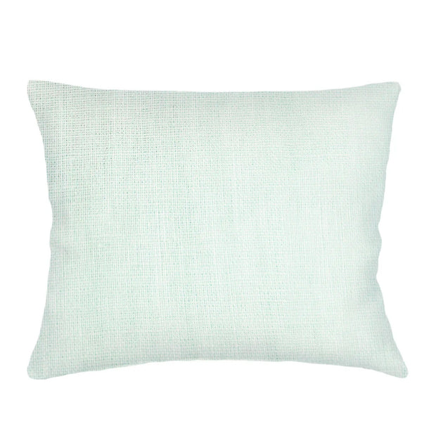 Anaya Home So Soft Linen Bright Aqua Dutch Euro Pillow 28x36 With Down Insert