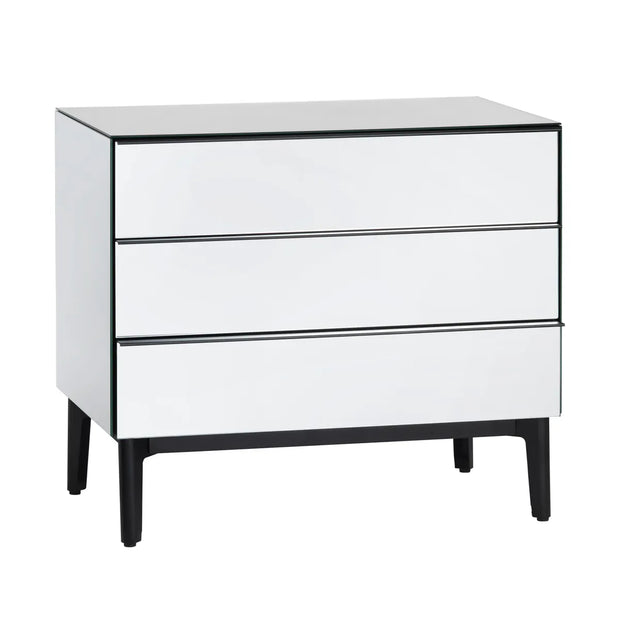 Crestview Collection Henley Mirror Three-Drawer Chest
