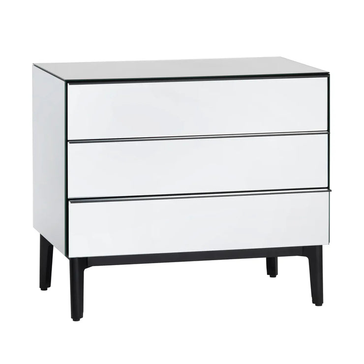 Crestview Collection Henley Mirror Three-Drawer Chest