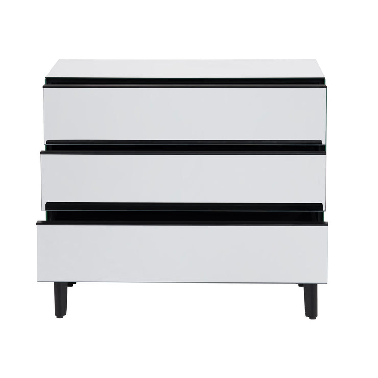 Crestview Collection Henley Mirror Three-Drawer Chest