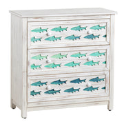 Crestview Collection Hilton Head White Wash Costal Chest