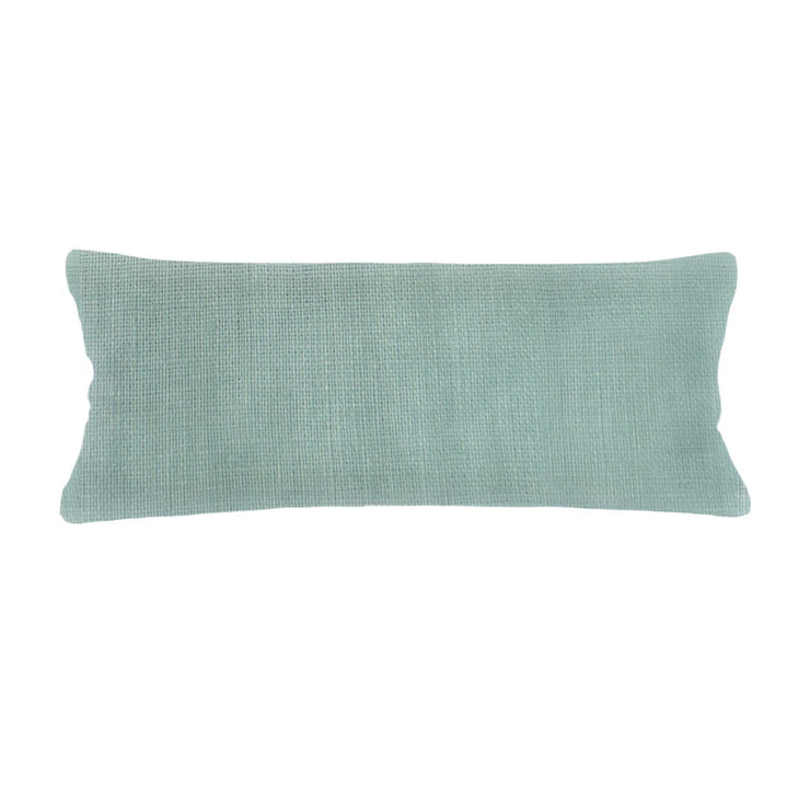 Anaya Home So Soft Linen Mint Green Lumbar Pillow 14x40 With Down Insert