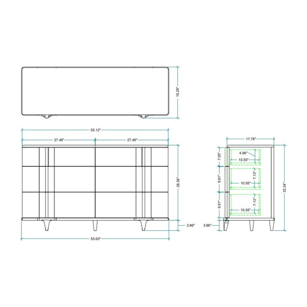 Surya Grande Modern Dresser