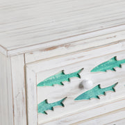 Crestview Collection Hilton Head White Wash Costal Chest