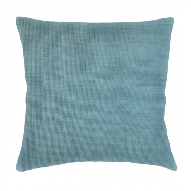 Anaya Home So Soft Linen Turquoise Pillow 20x20 With Down Insert