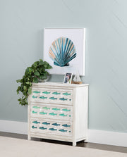 Crestview Collection Hilton Head White Wash Costal Chest