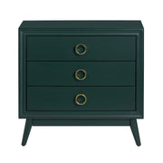 Crestview Collection Pomeroy Emerald Green And Gold Chest
