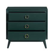 Crestview Collection Pomeroy Emerald Green And Gold Chest