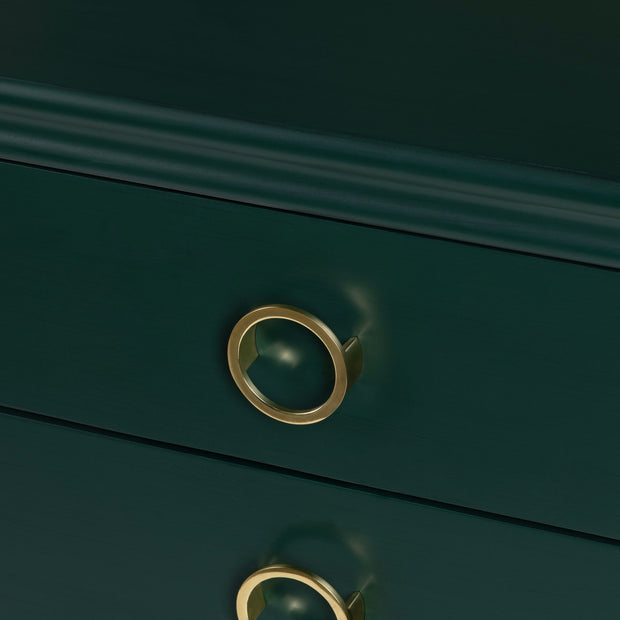 Crestview Collection Pomeroy Emerald Green And Gold Chest