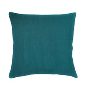 Anaya Home So Soft Linen Peacock Blue Dutch Euro Pillow 26 x26 With Down Insert