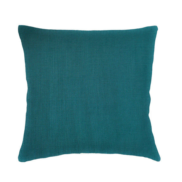 Anaya Home So Soft Linen Peacock Blue Dutch Euro Pillow 26 x26 With Down Insert