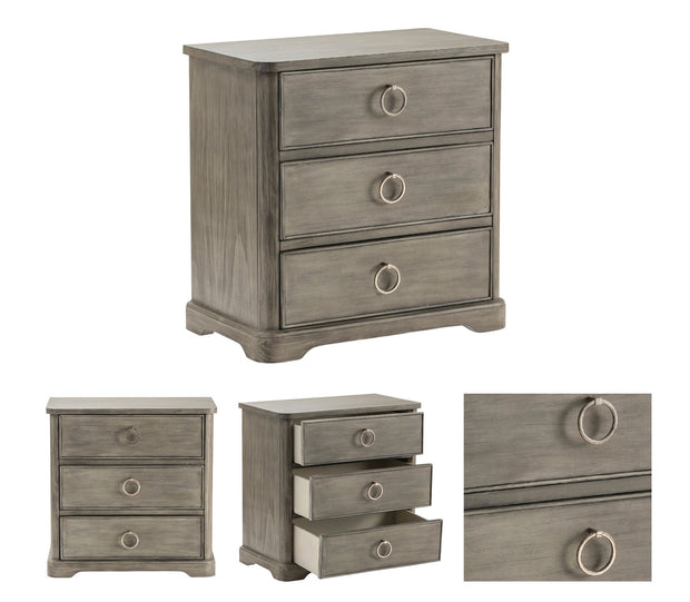 Crestview Collection Newton Gray Acacia Wood Chest