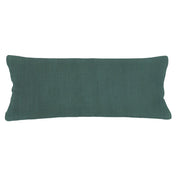 Anaya Home So Soft Linen Emerald Green Lumbar Pillow 14x40 With Down Insert