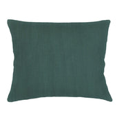 Anaya Home So Soft Linen Emerald Green Dutch Euro Pillow 28x36 With Down Insert