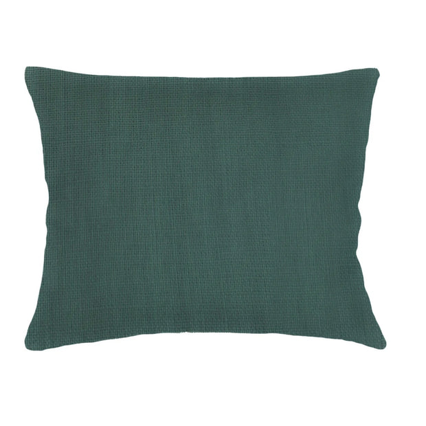 Anaya Home So Soft Linen Emerald Green Dutch Euro Pillow 28x36 With Down Insert