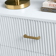 Crestview Collection Astoria White Three Drawer Chest