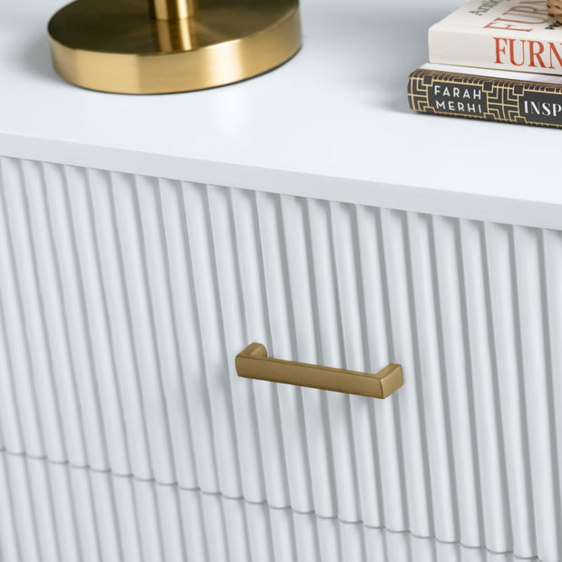 Crestview Collection Astoria White Three Drawer Chest