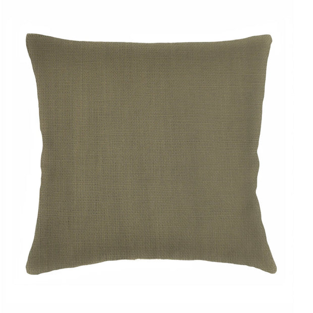 Anaya Home So Soft Linen Olive Green Pillow 20x20 With Down Insert