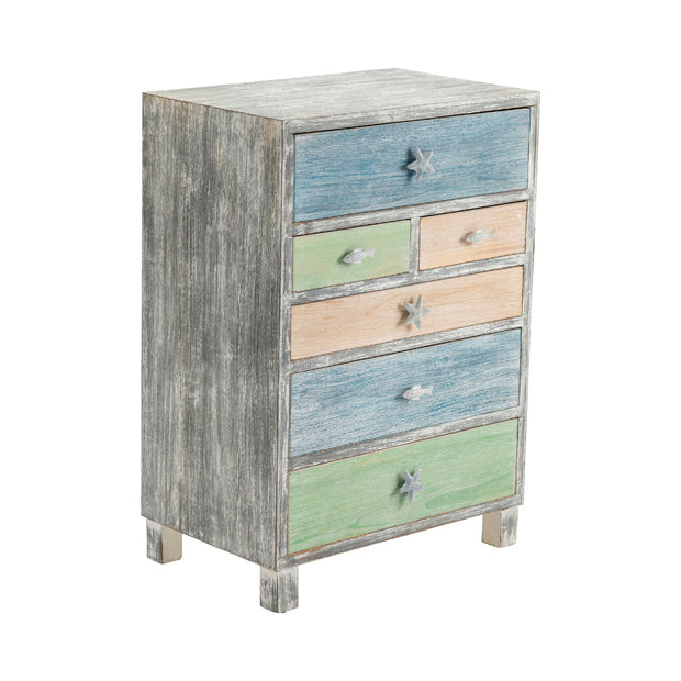 Crestview Collection Key West Multi Color Costal Chest