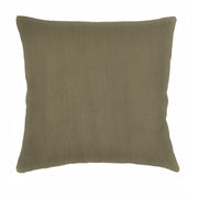 Anaya Home So Soft Linen Olive Green Euro Pillow 26x26 With Down Insert