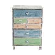 Crestview Collection Key West Multi Color Costal Chest
