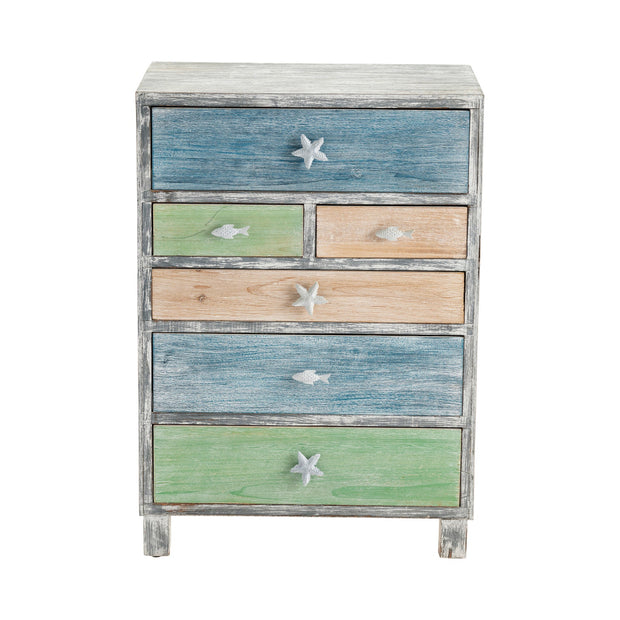 Crestview Collection Key West Multi Color Costal Chest