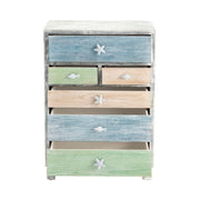 Crestview Collection Key West Multi Color Costal Chest