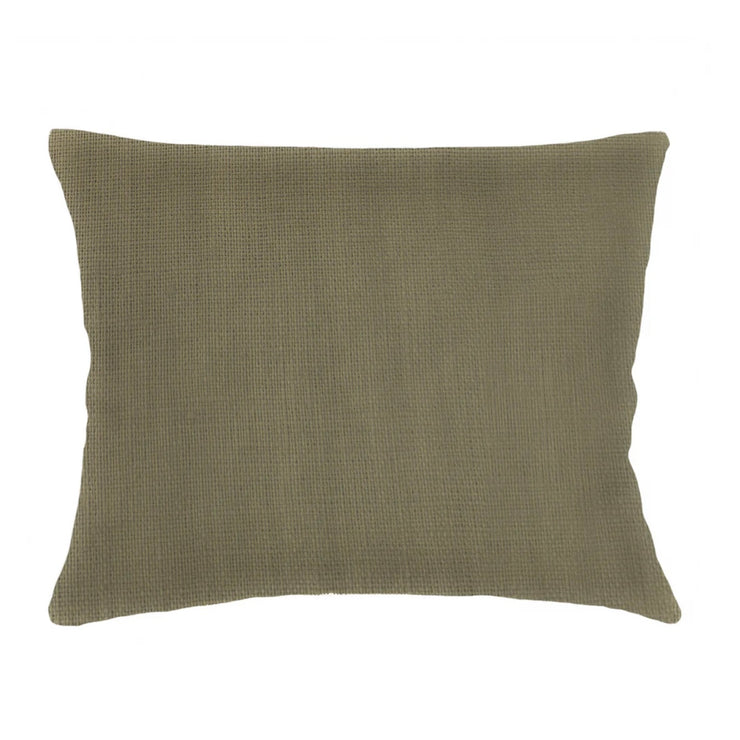 Anaya Home So Soft Linen Olive Green Dutch Euro Pillow 28x36 With Down Insert