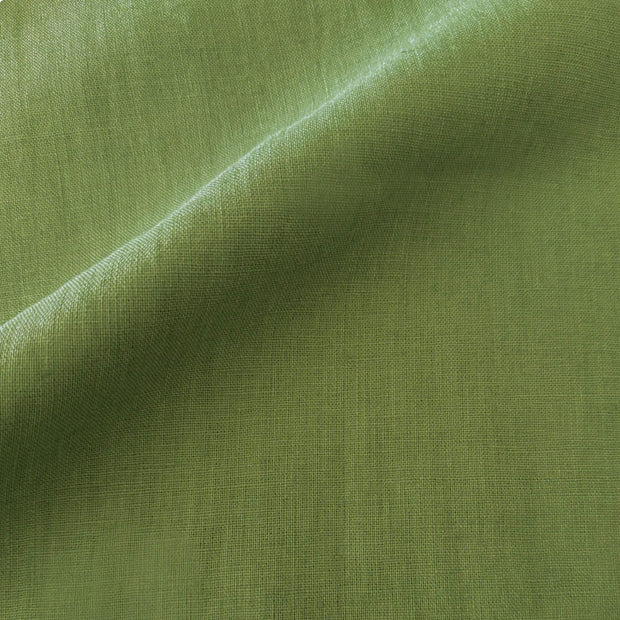 Anaya Home So Soft Linen Pure Green Dutch Euro Pillow 28x36 With Down Insert