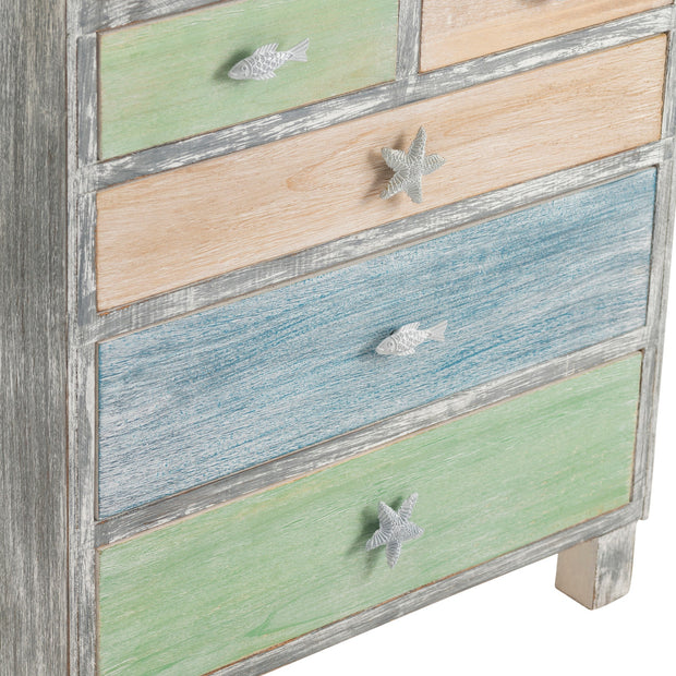 Crestview Collection Key West Multi Color Costal Chest