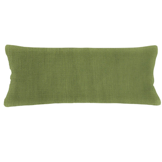 Anaya Home So Soft Linen Pure Green Lumbar Pillow 14x40 With Down Insert