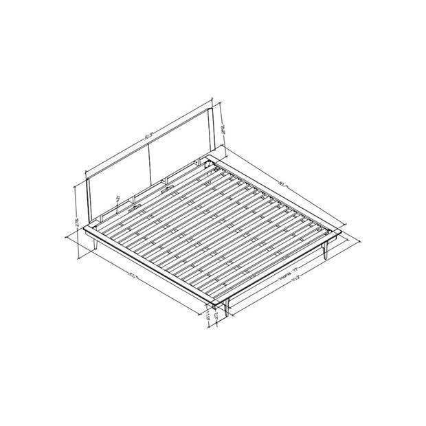 Surya Grande Modern Platform Bed ~ Available in Queen and King Sizes