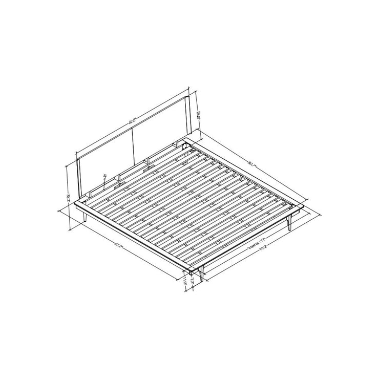 Surya Grande Modern Platform Bed ~ Available in Queen and King Sizes