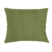 Anaya Home So Soft Linen Pure Green Dutch Euro Pillow 28x36 With Down Insert