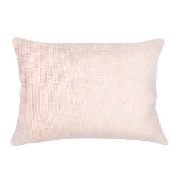 Anaya Home So Soft Linen Light Pink Lumbar Pillow 14x20 With Down Insert