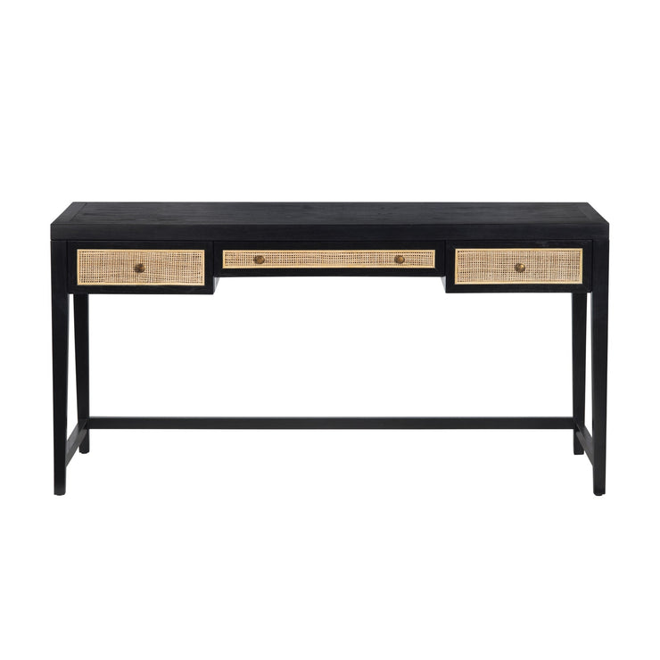 Crestview Collection Alder Black Writing Desk