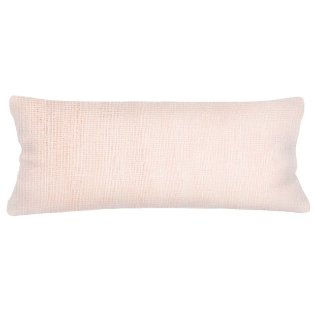 Anaya Home So Soft Linen Light Pink Lumbar Pillow 14x40 With Down Insert