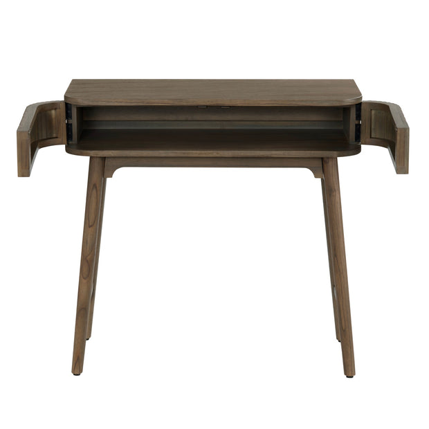 Crestview Collection Chaplin Mindi Wood 2-Door Brown Writing Desk