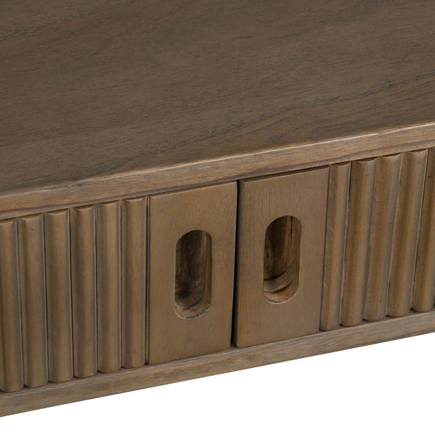 Crestview Collection Chaplin Mindi Wood 2-Door Brown Writing Desk
