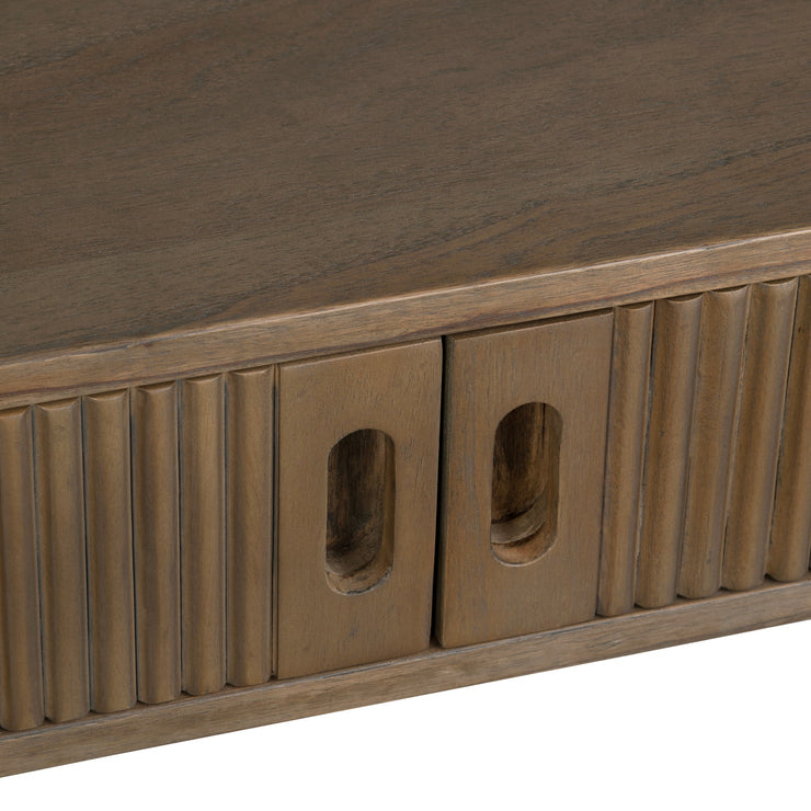 Crestview Collection Chaplin Mindi Wood 2-Door Brown Writing Desk