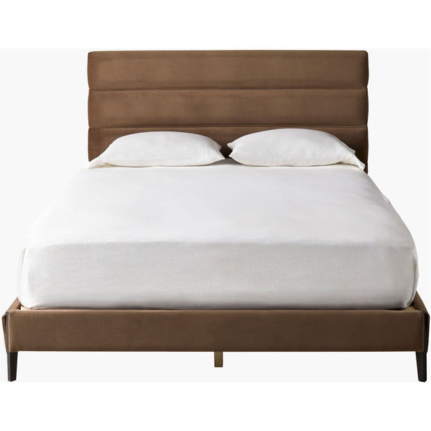 Surya Knox Modern Upholstered Bed ~ Available in Queen and King Sizes
