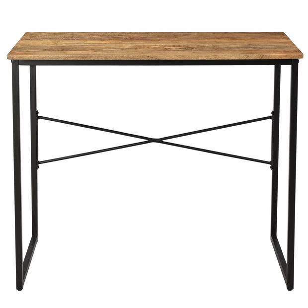 Crestview Collection Erik Solid Mango And Iron Brown Writing Desk
