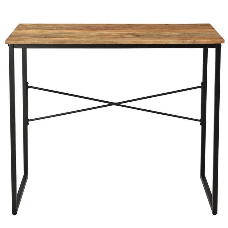 Crestview Collection Erik Solid Mango And Iron Brown Writing Desk