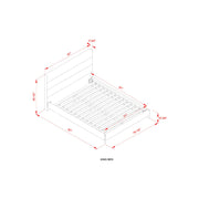 Surya Knox Modern Upholstered Bed ~ Available in Queen and King Sizes