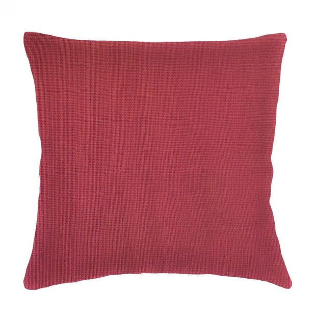Anaya Home So Soft Linen Red Pillow 20x20 With Down Insert
