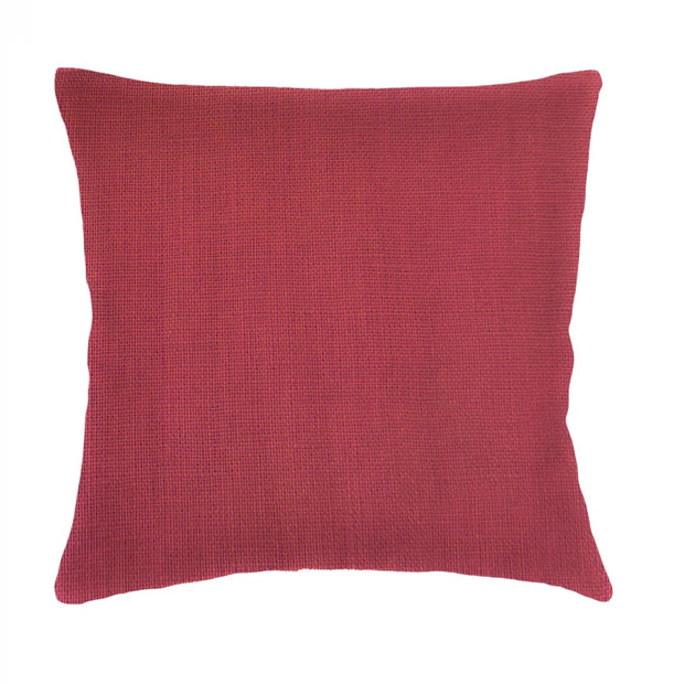 Anaya Home So Soft Linen Red Euro Pillow 26x26 With Down Insert