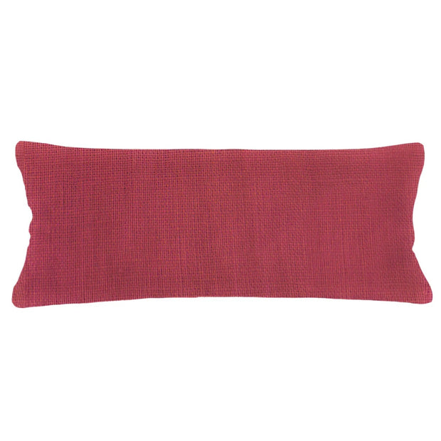 Anaya Home So Soft Linen Red Lumbar Pillow 14x40 With Down Insert
