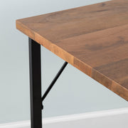 Crestview Collection Brady Solid Mango And Iron Brown Writing Desk