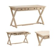 Crestview Collection Brentwood Acacia White Wood Finish Desk