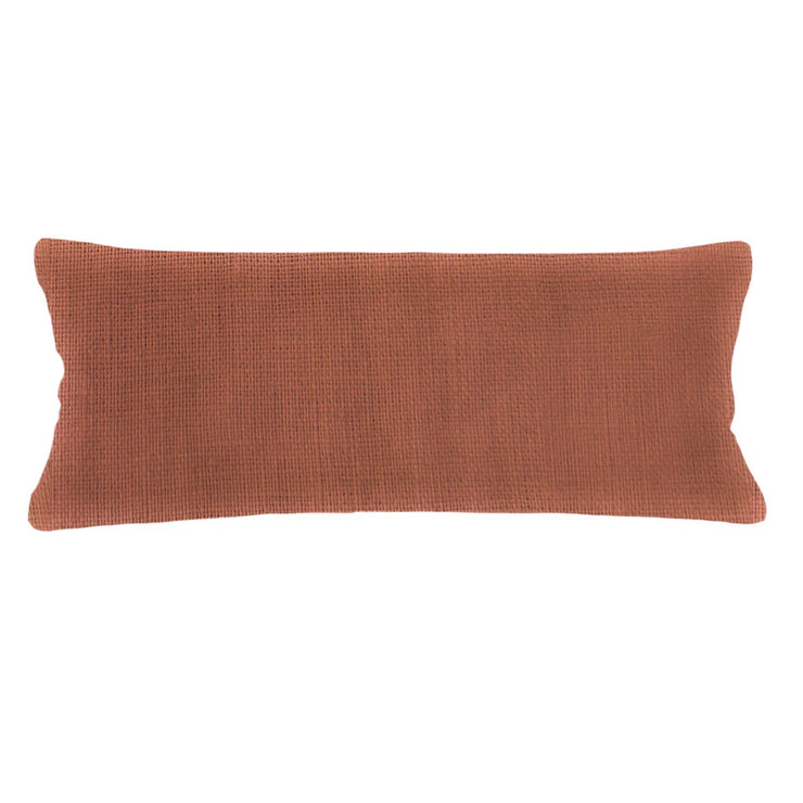 Anaya Home So Soft Linen Rustic Orange Lumbar Pillow 14x40 With Down Insert